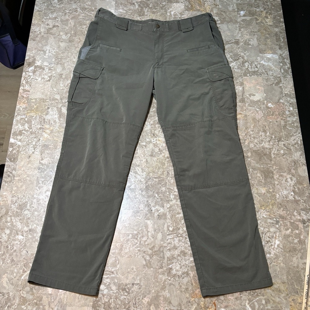 5.11 Tactical Stryke Pants Mens 40x32 Green Ripstop Cargo Work Stretch - Picture 2 of 13